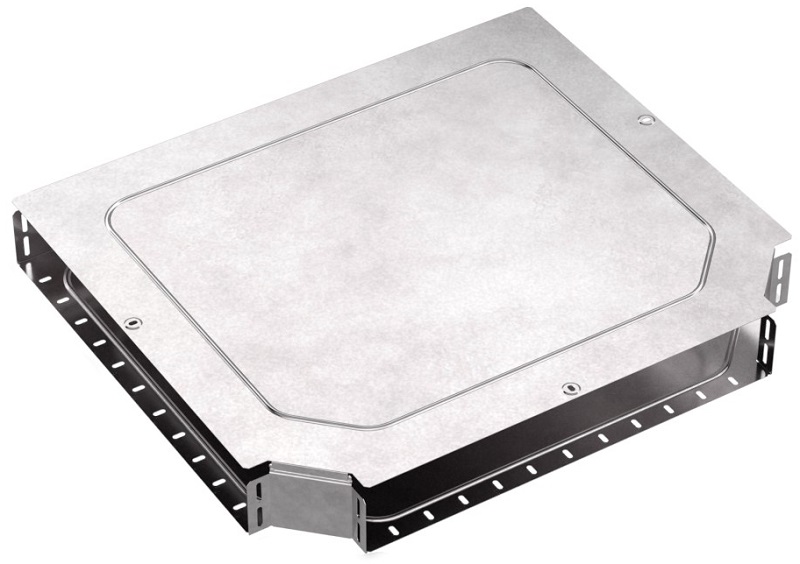 Тройник для лотка горизонтальный с крышкой Промрукав Стандарт 600х100 фото Тройник для лотка горизонтальный с крышкой Промрукав Стандарт 600х100 картинка